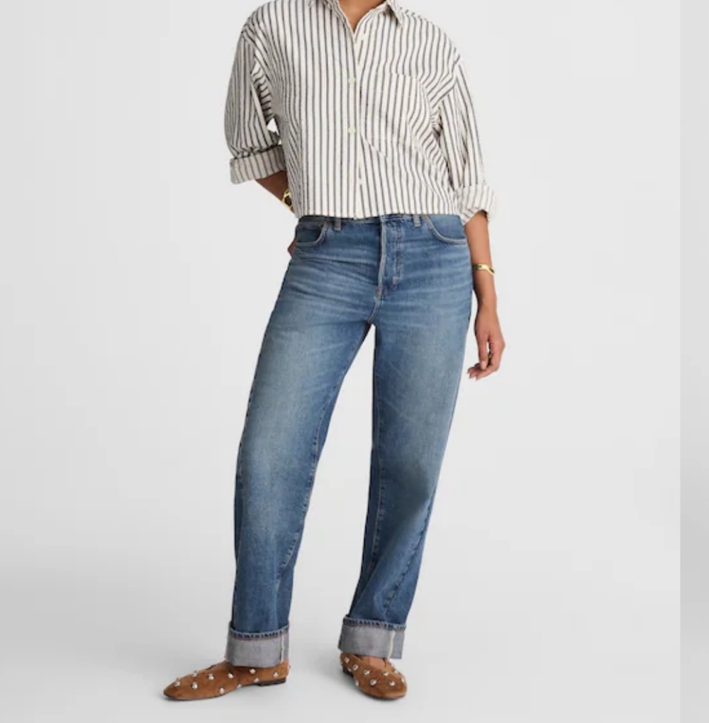 Madewell Straight-Leg Jeans in Medium Blue Wash